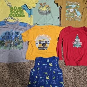 Yellow Dinosaur Adventure Kids Tee